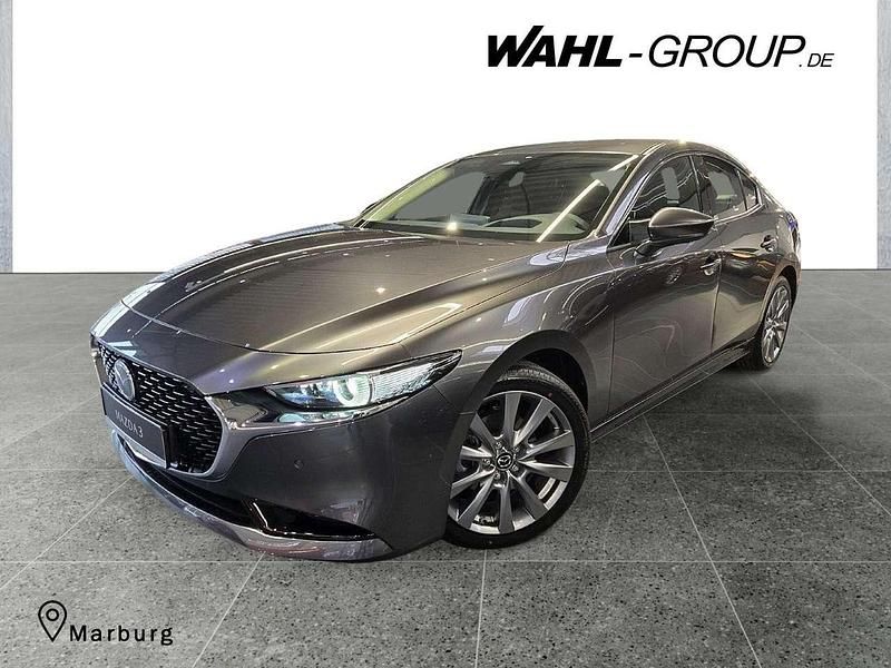 Grau Gebraucht 2025 Mazda 3 Exclusive-Line Limousine | 30.990 € - Bild 1/4