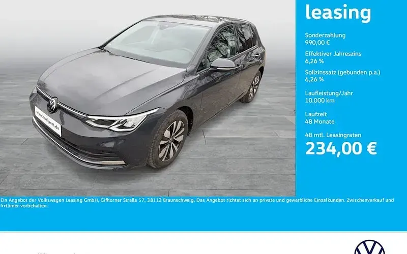 Gebraucht VW Golf VIII Move 110 PS (80 kW) 2024 Grau Limousine