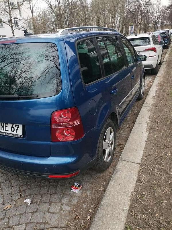 Gebraucht VW Touran Highline 170 PS (125 kW) 2007 Blau Van / Kleinbus