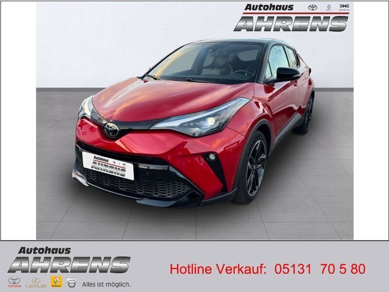 Karminarot metallic / dach schwarz (metallic) Gebraucht 2022 Toyota C-HR Sport SUV | 28.500 € (Teuer) - Bild 1/4