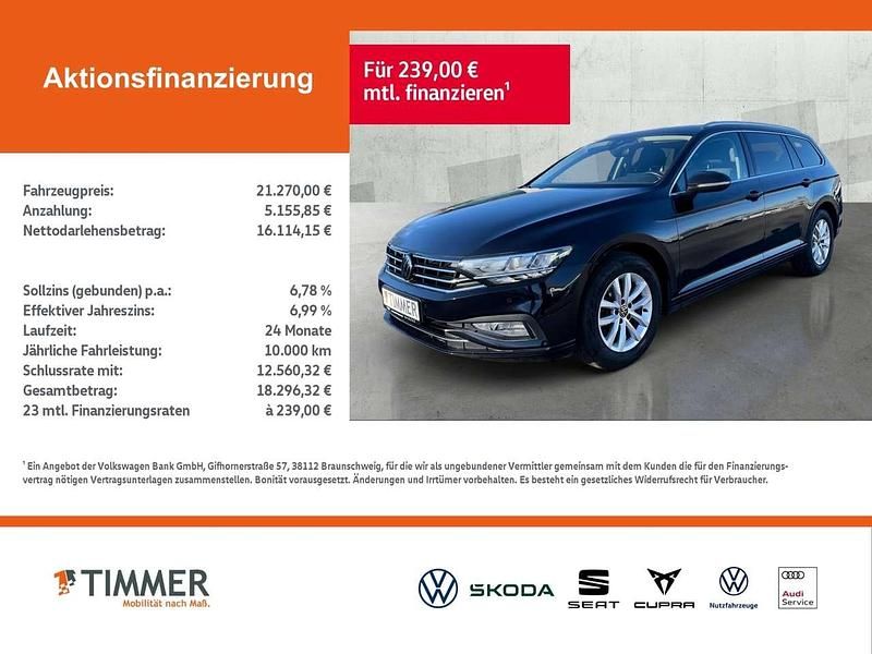 Gebraucht VW Passat Business 150 PS (110 kW) 2023 Schwarz Kombi