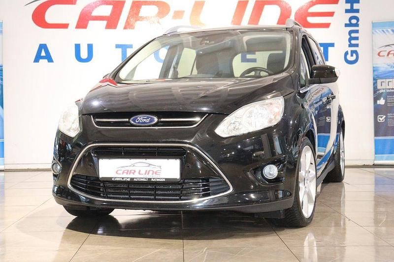 Schwarz Gebraucht 2014 Ford Grand C-Max Titanium Van / Kleinbus | 10.888 € (Teuer) - Bild 1/4