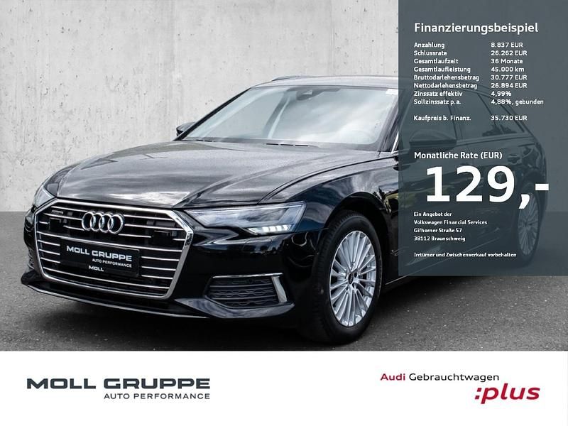Mythosschwarz metallic Gebraucht 2022 Audi A6 Design Kombi | 34.440 € (Superpreis) - Bild 1/4