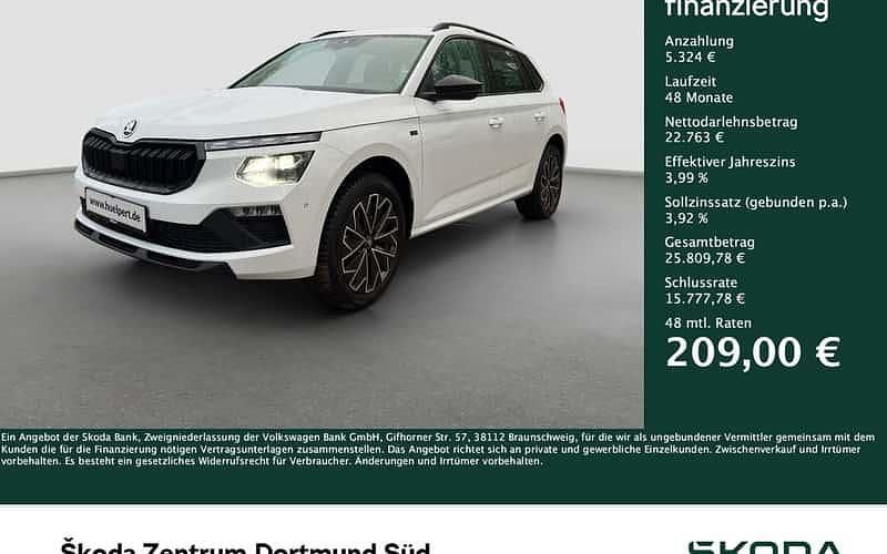 Weiß Gebraucht 2025 Skoda Kamiq Tour SUV | 28.087 € (Etwas zu teuer) - Bild 1/4