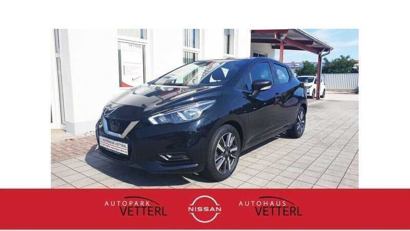 Schwarz Gebraucht 2018 Nissan Micra Visia+ Kleinwagen | 8.900 € (Fairer Preis) - Bild 1/4