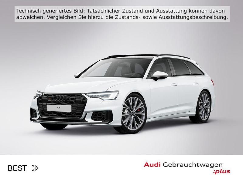 Gletscherweiß metallic Gebraucht 2024 Audi S6 Sport Kombi | 61.888 € (Superpreis) - Bild 1/4