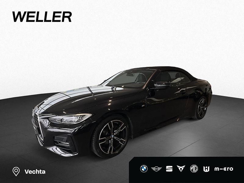 Black sapphire (schwarz) Gebraucht 2022 BMW 420 M Sport Cabrio | 40.980 € (Guter Preis) - Bild 1/4
