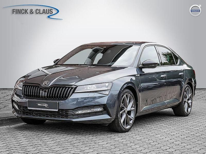 Quarzgrau Gebraucht 2020 Skoda Superb SportLine Limousine | 27.490 € (Fairer Preis) - Bild 1/4