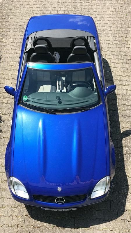 Blau Gebraucht 1999 Mercedes SLK200 Cabrio | 5.999 € (Teuer) - Bild 1/4