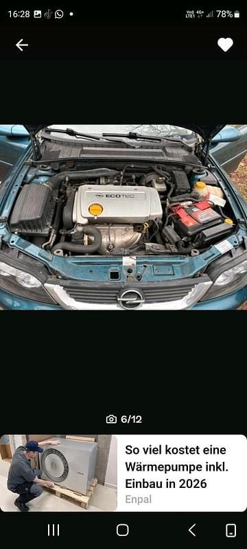 Gebraucht Opel Vectra 101 PS (74 kW) 2001 Blau Kombi