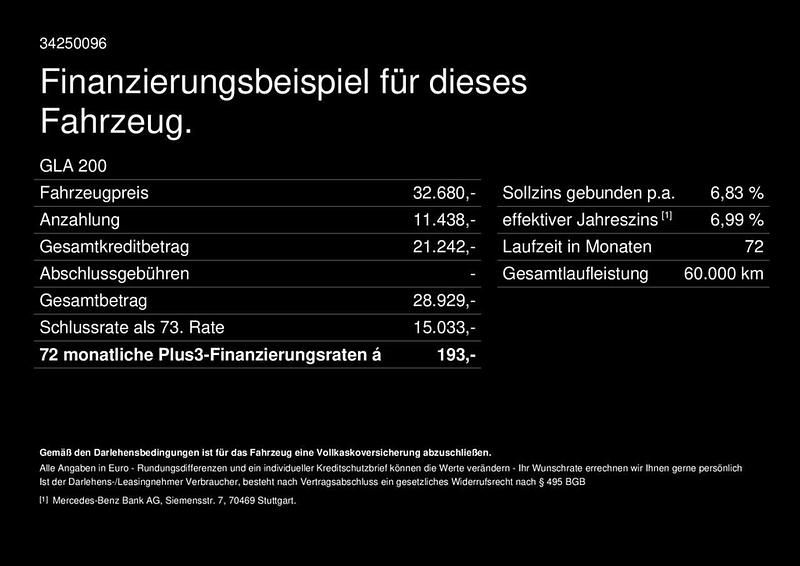 Gebraucht Mercedes GLA200 163 PS (119 kW) 2023 Schwarz SUV
