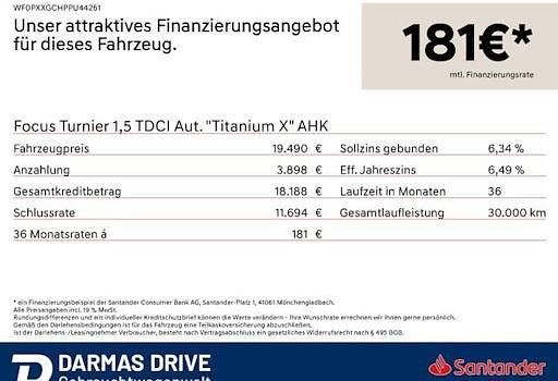 Gebraucht Ford Focus Titanium X 115 PS (84 kW) 2023 Weiß Kombi