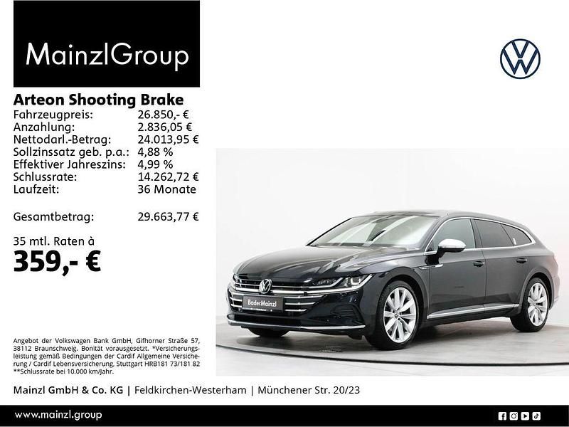 Schwarz Gebraucht 2021 VW Arteon Elegance Kombi | 26.850 € (Guter Preis) - Bild 1/3