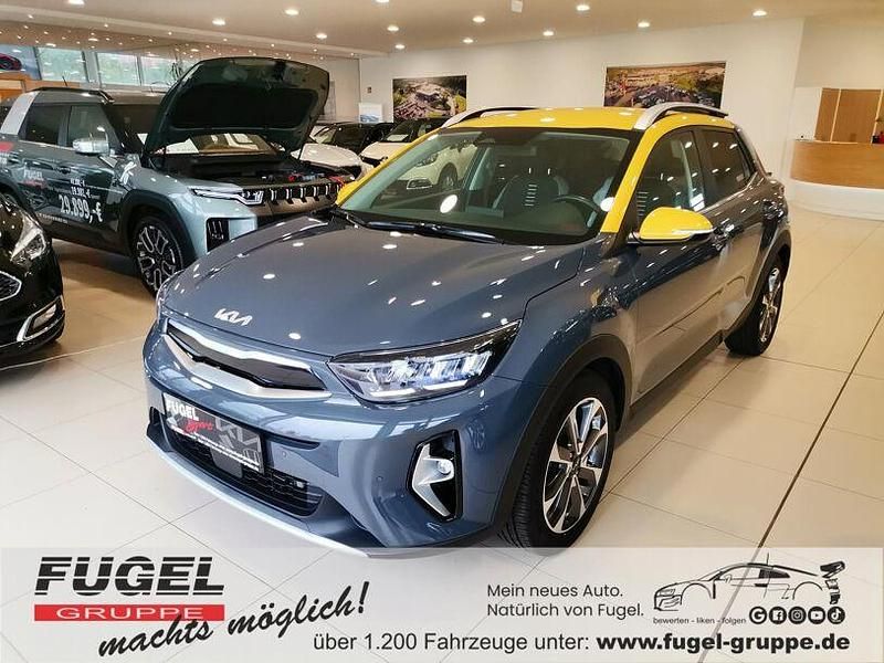 Gebraucht Kia Stonic Spirit 120 PS (88 kW) 2021 (mpr) perennialgrau met./gelb SUV