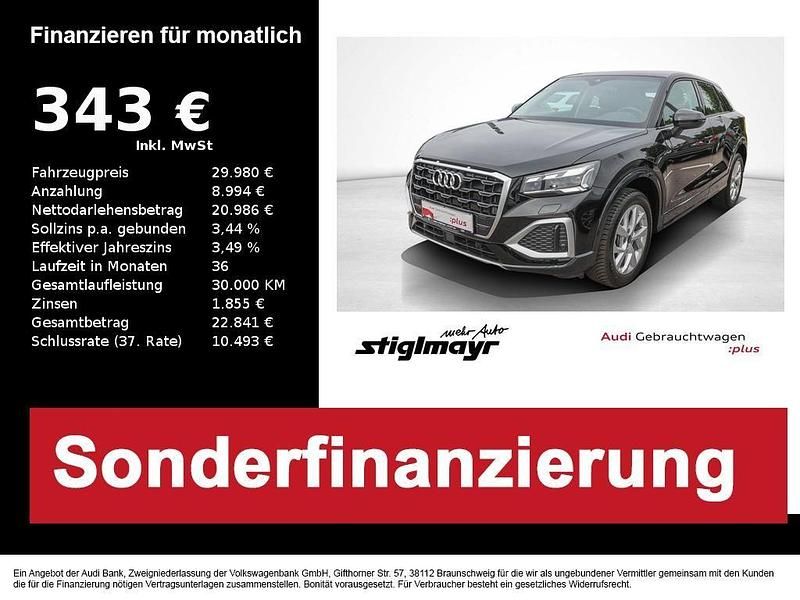 Mythosschwarz metallic Gebraucht 2024 Audi Q2 Advanced Plus SUV | 29.980 € (Etwas zu teuer) - Bild 1/4