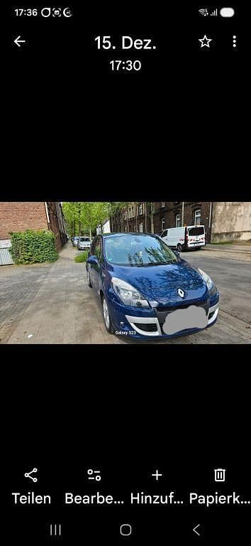 Gebraucht Renault Scénic III Exception 103 PS (75 kW) 2010 Blau Van / Kleinbus