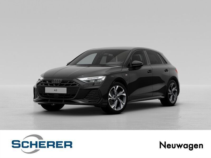 Schwarz Neu 2025 Audi A3 Sportback e-tron S-Line Limousine | 47.890 € (Fairer Preis) - Bild 1/4