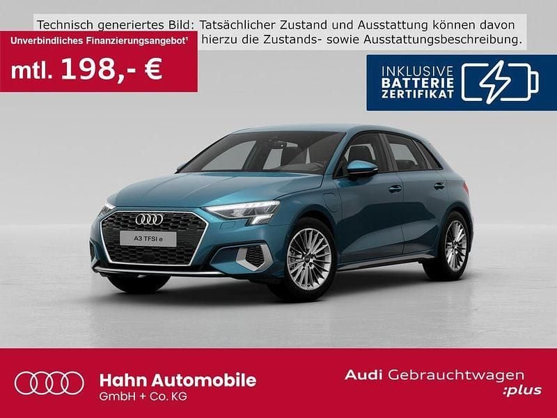 Blau Gebraucht 2022 Audi A3 Sportback e-tron Advanced Limousine | 25.930 € (Fairer Preis) - Bild 1/3