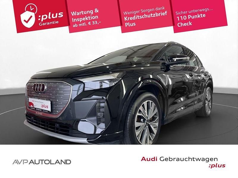 Mythosschwarz metallic Gebraucht 2022 Audi Q4 e-tron Advanced Plus SUV | 30.270 € (Fairer Preis) - Bild 1/4