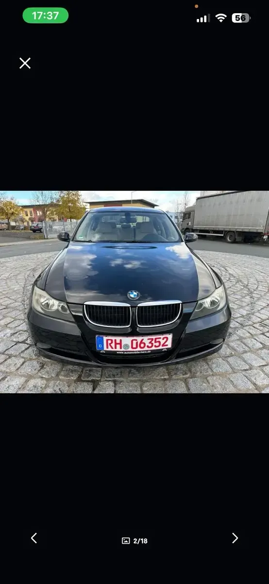 Gebraucht BMW 318 143 PS (105 kW) 2008 Schwarz Limousine