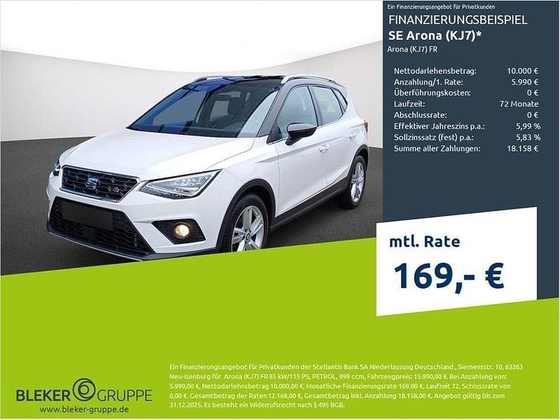 Candy weiss Gebraucht 2020 Seat Arona FR SUV | 15.990 € (Fairer Preis) - Bild 1/3