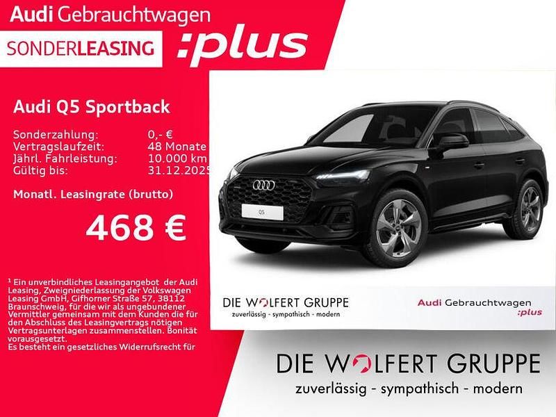 Mythosschwarz metallic Gebraucht 2024 Audi Q5 S-Line SUV | 47.899 € (Fairer Preis) - Bild 1/4