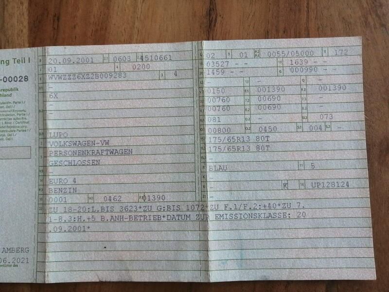 Blau Gebraucht 2001 VW Lupo Kleinwagen | 600 € (Superpreis) - Bild 1/4