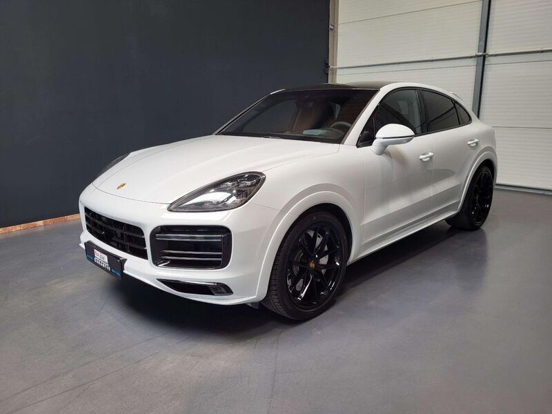Gletscherweiß perleffect Gebraucht 2020 Porsche Cayenne Turbo Chrono SUV | 77.950 € (Teuer) - Bild 1/4