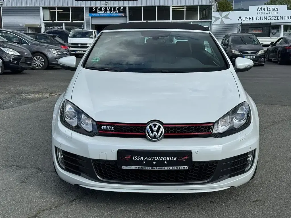 Gebraucht VW Golf Cabriolet GTI 211 PS (155 kW) 2013 Oryxweiß perlmutteffekt Cabrio