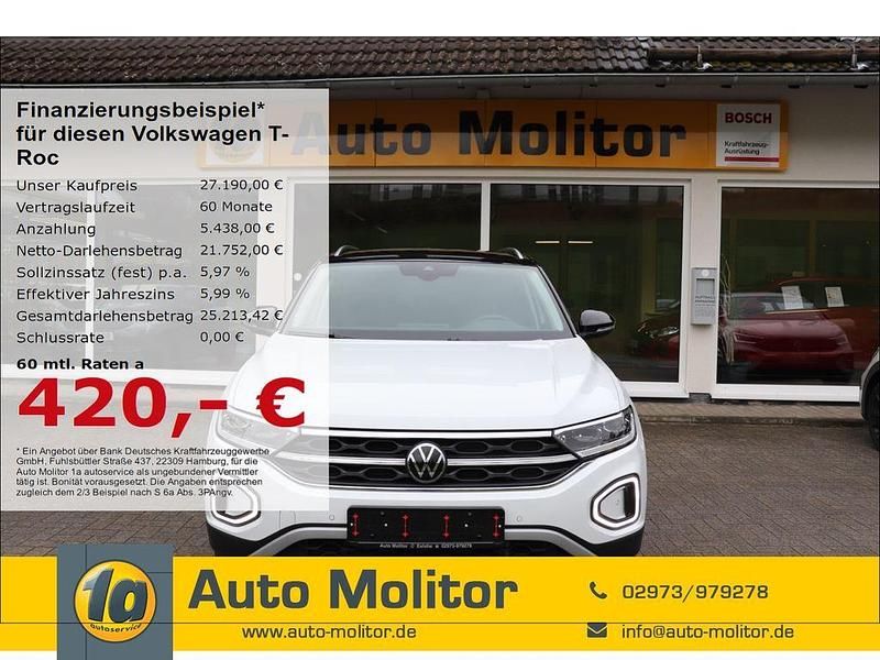 Gebraucht VW T-Roc Style 150 PS (110 kW) 2024 Weiss SUV