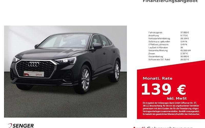 Schwarz Gebraucht 2024 Audi Q3 Sportback S-Line SUV | 37.880 € (Superpreis) - Bild 1/4