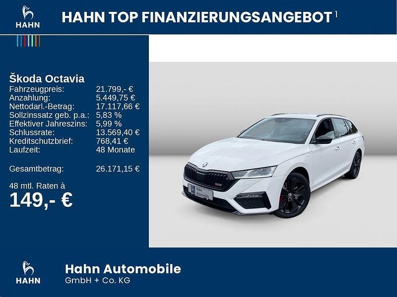 Gebraucht Skoda Octavia RS 245 PS (180 kW) 2022 Weiß Kombi