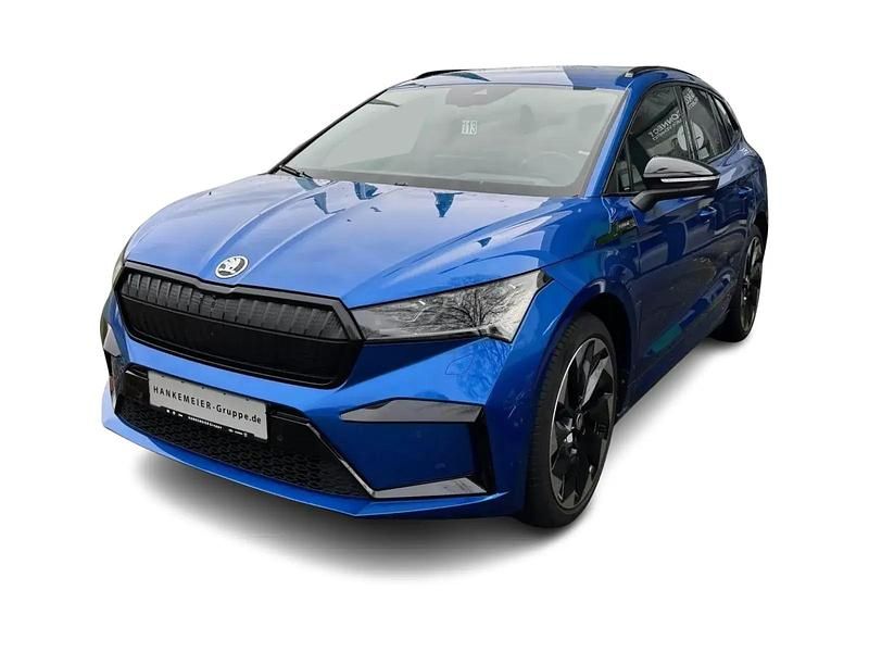Blau Gebraucht 2021 Skoda Enyaq iV SportLine SUV | 30.990 € (Fairer Preis) - Bild 1/4