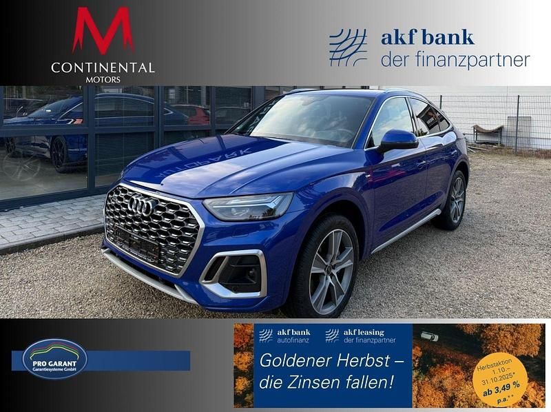 Blau Gebraucht 2021 Audi Q5 Sportback S-line plus SUV | 39.990 € (Superpreis) - Bild 1/3