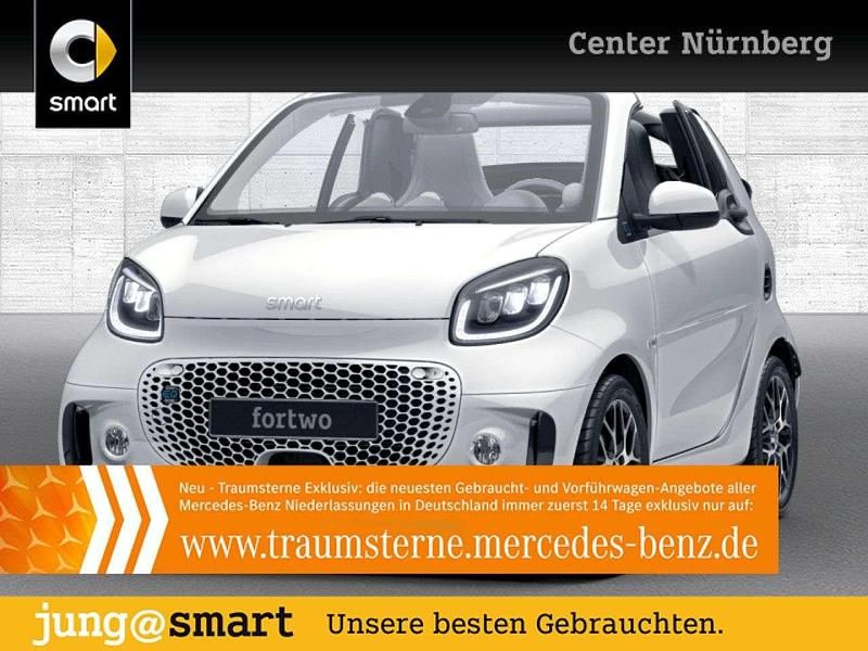 Weiß Gebraucht 2022 Smart ForTwo Electric Drive Prime Cabrio | 17.290 € (Teuer) - Bild 1/3