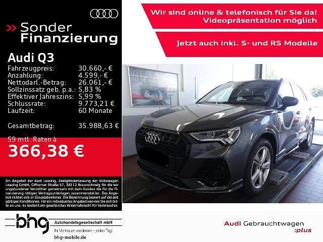 Grau Gebraucht 2022 Audi Q3 S-Line SUV | 30.660 € (Guter Preis) - Bild 1/4