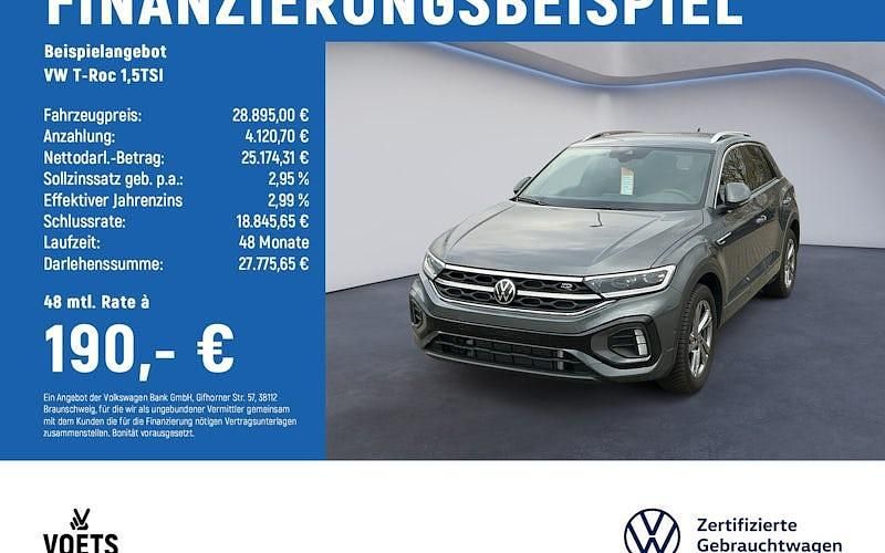 Gebraucht VW T-Roc R-line 150 PS (110 kW) 2025 Grau SUV