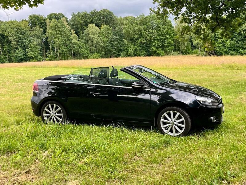 Schwarz Gebraucht 2015 VW Golf Cabriolet LOUNGE Cabrio | 9.900 € (Guter Preis) - Bild 1/4