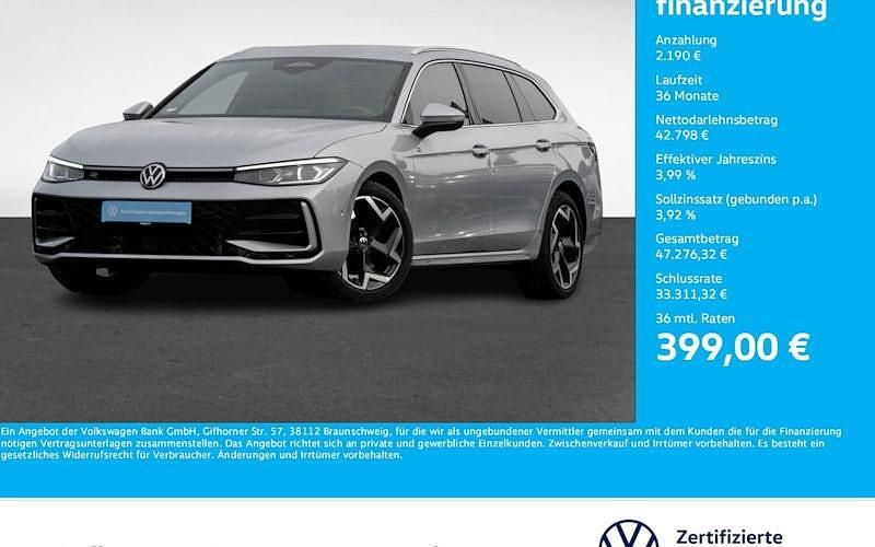 Oyster silver metallic Gebraucht 2024 VW Passat R-line Kombi | 44.988 € (Guter Preis) - Bild 1/4
