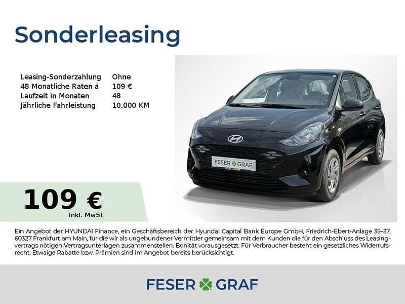 Schwarz Neu 2025 Hyundai i10 Select Kleinwagen | 14.450 € (Guter Preis) - Bild 1/4