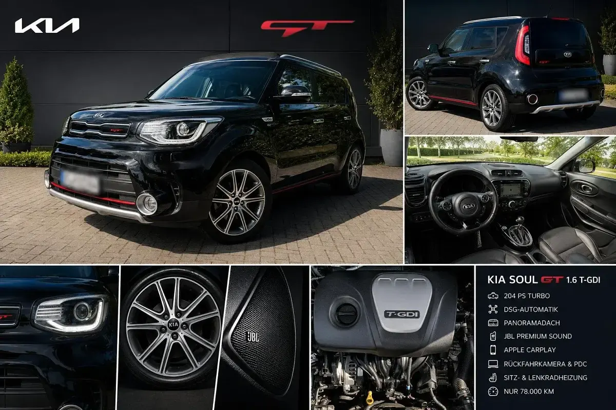 Gebraucht Kia Soul GT 204 PS (150 kW) 2017 Schwarz SUV