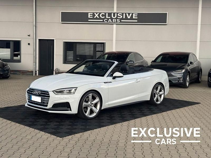 Weiß Gebraucht 2018 Audi A5 Cabriolet S-Line Cabrio | 30.950 € (Etwas zu teuer) - Bild 1/4