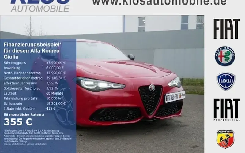 Gebraucht Alfa Romeo Giulia Competizione 280 PS (205 kW) 2023 Rot Limousine