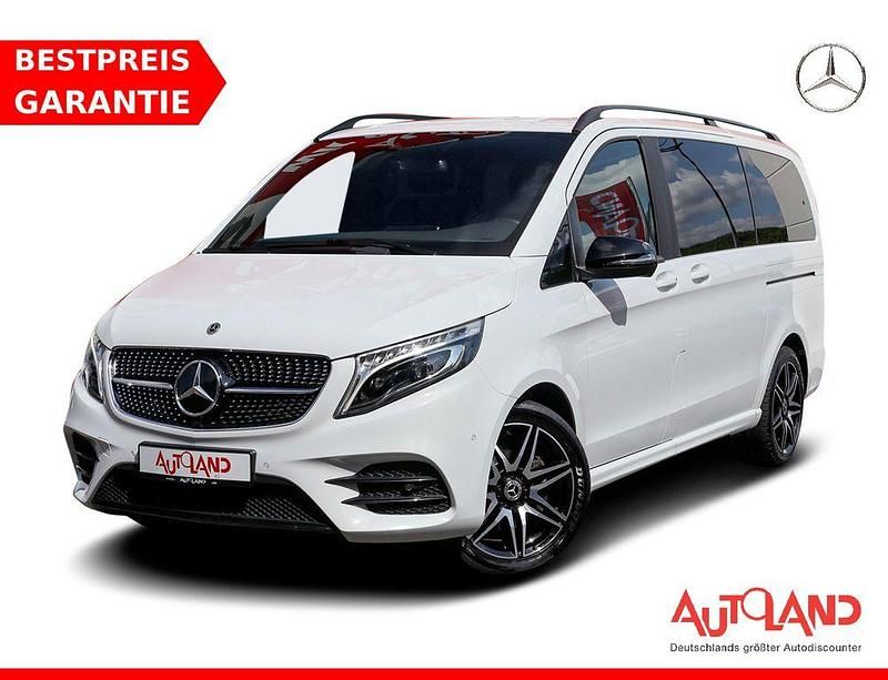 Weiß Gebraucht 2021 Mercedes V220 AMG line Van / Kleinbus | 49.990 € (Fairer Preis) - Bild 1/4