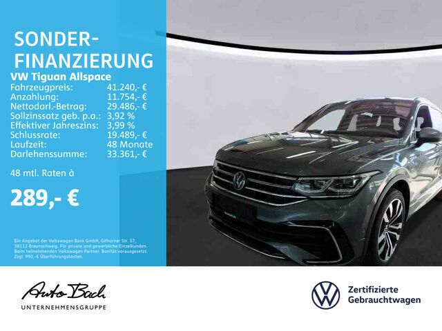 Grau Gebraucht 2022 VW Tiguan R-line SUV | 41.240 € - Bild 1/2