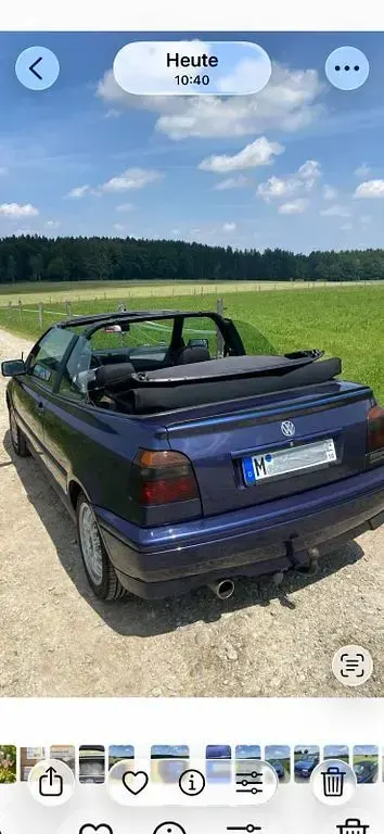 Gebraucht VW Golf Cabriolet 90 PS (66 kW) 1994 Blau Cabrio