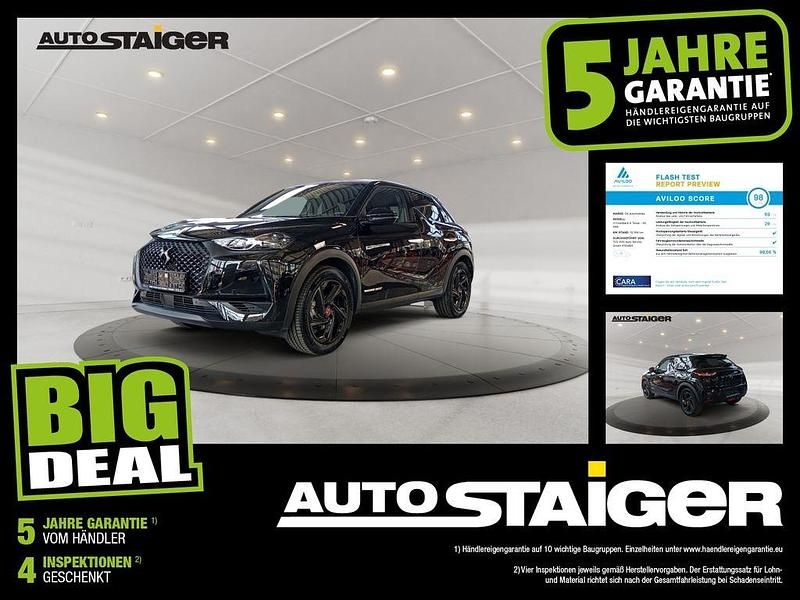 Lackierung schwarz perla nera/ Gebraucht 2022 DS Automobiles DS3 Crossback E-Tense Performance Line Plus SUV | 16.499 € (Fairer Preis) - Bild 1/4