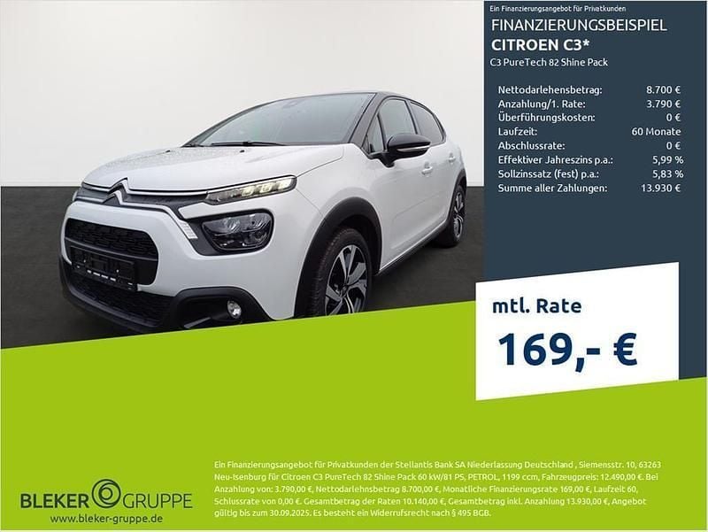 Weiß Gebraucht 2022 Citroën C3 PureTech Kleinwagen | 12.490 € (Fairer Preis) - Bild 1/3