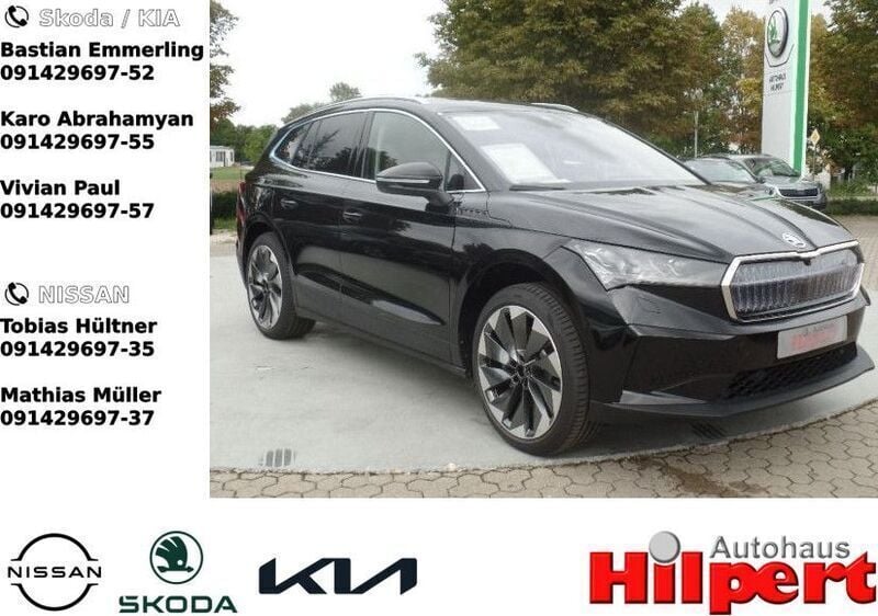 Schwarz Neu 2024 Skoda Enyaq iV ecoSuite SUV | 52.640 € (Teuer) - Bild 1/4