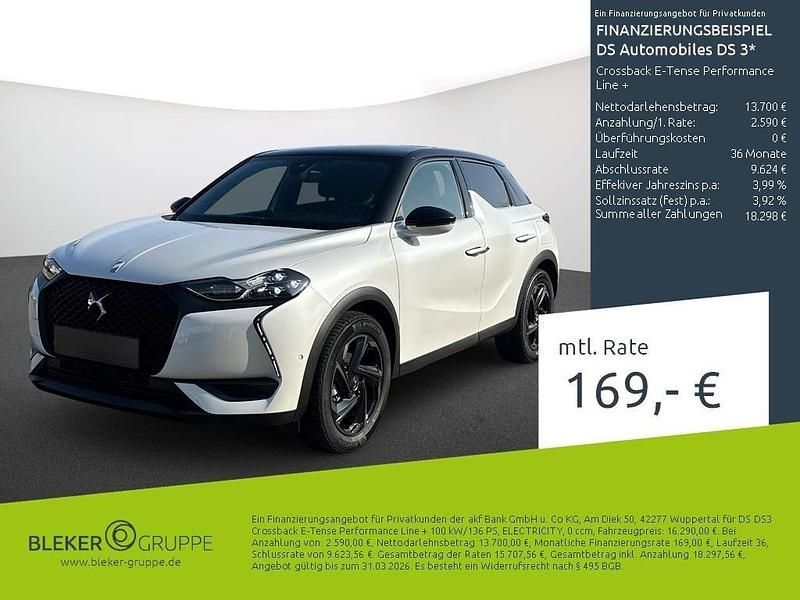 Gebraucht DS Automobiles DS3 Crossback E-Tense Performance Line Plus 100 kW (136 PS) 2022 Weiß SUV